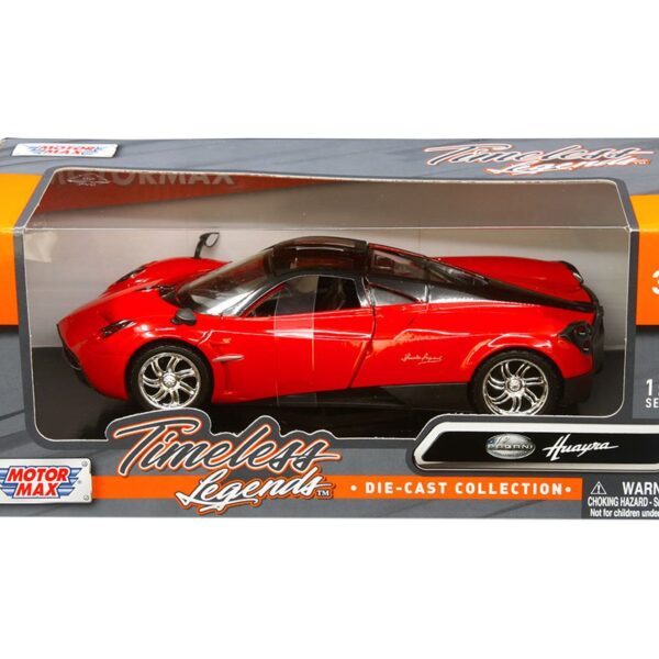 Motormax 1:24 Pagani Huayra (Red) – Timeless Legends