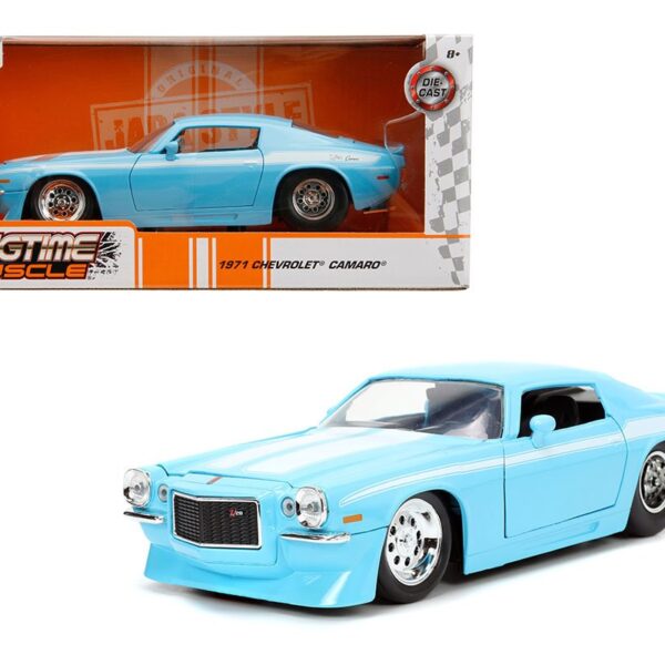 Jada 1:24 1971 Chevrolet Camaro (Sky Blue) – Bigtime Muscle