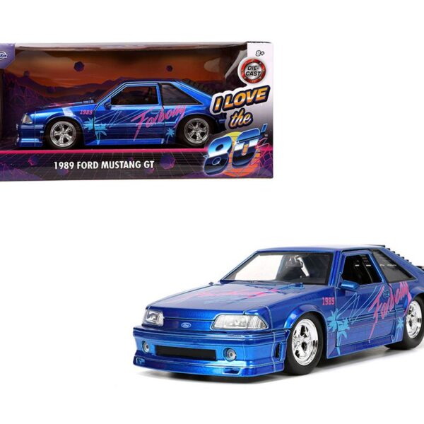 Jada 1:24 1989 Ford Mustang GT – I Love the 1980’s – Hollywood Rides