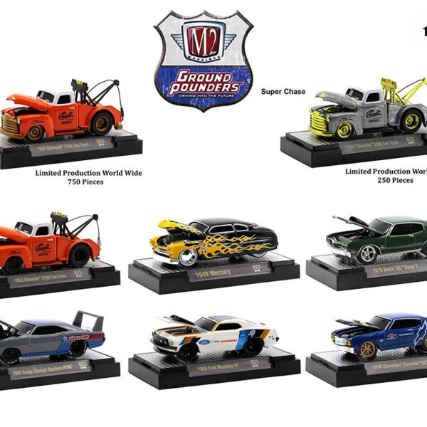 M2 Machines 1:64 Ground-Pounders Release 23 Assortment 6 Styles