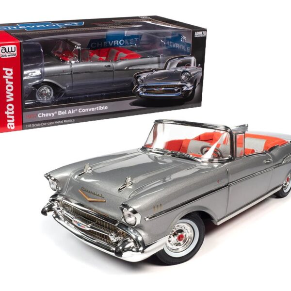 Auto World 1:18 1957 Chevrolet Bel Air Convertible – Silver