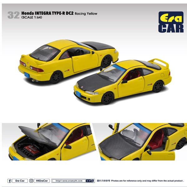 ERA Car 1:64 Honda Integra Type R DC2 Racing – Yellow