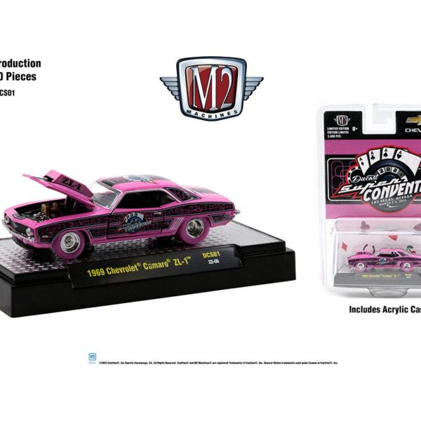 M2 Machines 1:64 Supercon 2023 Exclusive 1969 Chevrolet Camaro Finale Car Limited Edition 3,600 Pcs