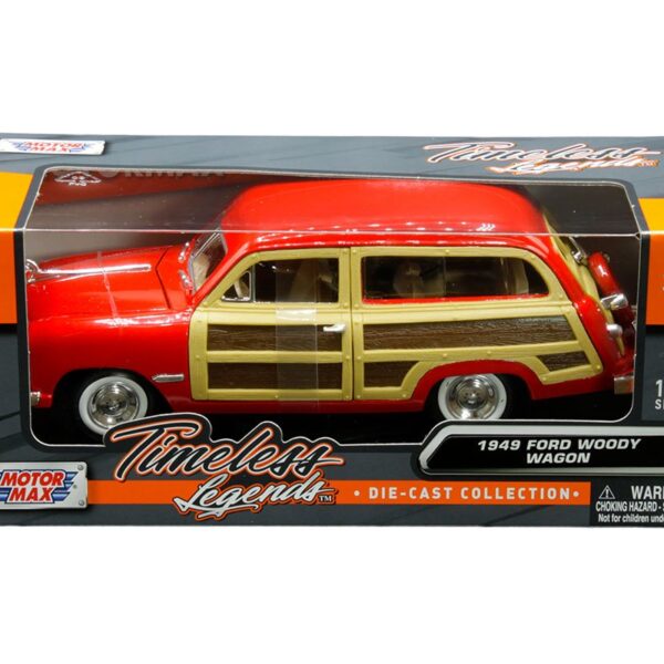 Motormax 1:24 1949 Ford Woody Wagon – Timeless Legends