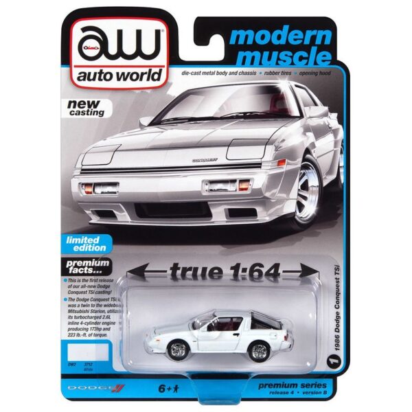 Auto World 1:64 1968 Dodge Conquest TSi (White) – Premium 2022 Release 4 Version B – Solid Pack