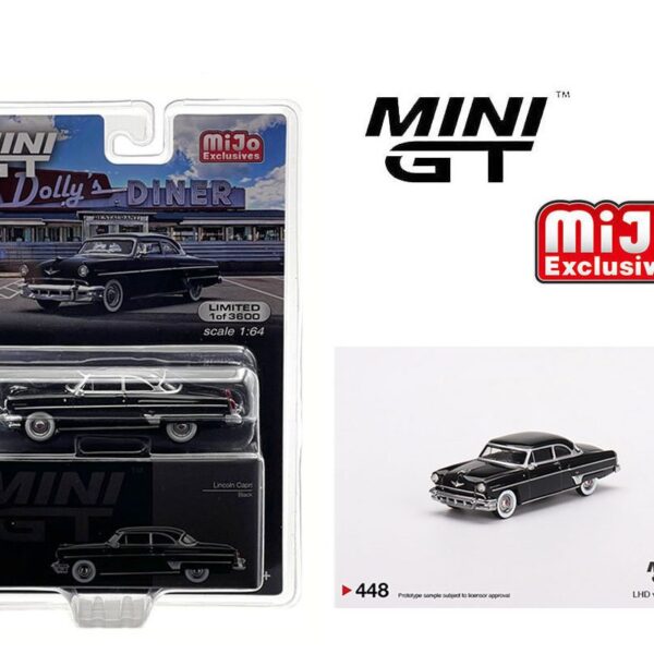 Mini GT 1:64 1954 Lincoln Capri Black – Mijo Exclusive USA  New Tooling