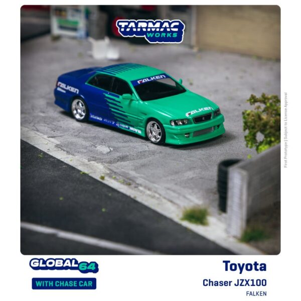 Tarmac Works 1:64 Toyota Chaser JZX100 Falken Tires – Global64