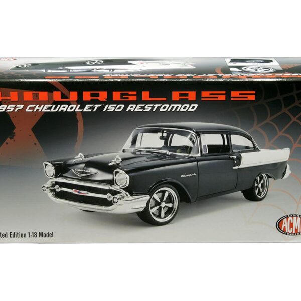 ACME 1:18 1957 Chevrolet 150 Restomod Hourglass (Black) Limited Edition 1 of 774 Pieces