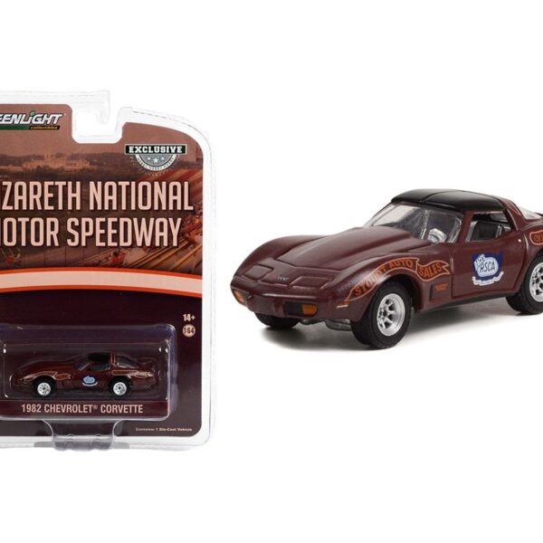 Greenlight 1:64 1982 Chevrolet Corvette – Nazareth National Motor Speedway Official Pace Car – Nazareth Pennsylvania – Hobby Exclusive