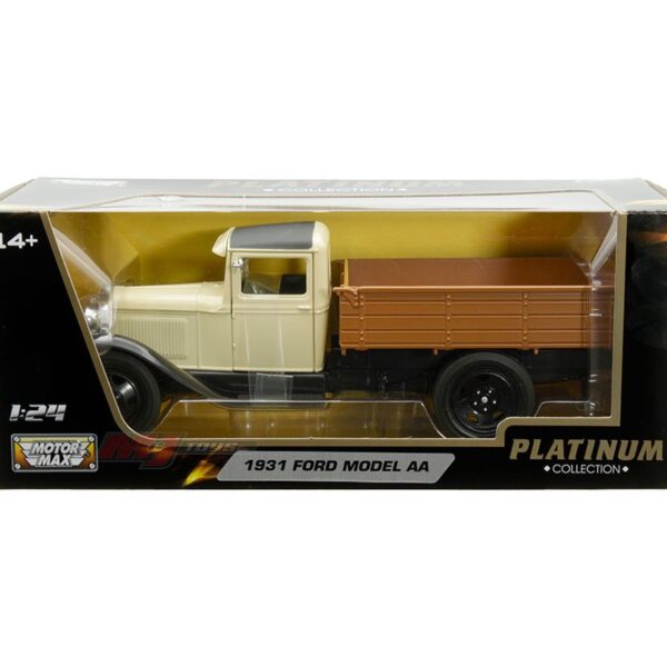 Motormax 1:24 1931 Ford Model AA Pickup (Cream) – Platinum Collection