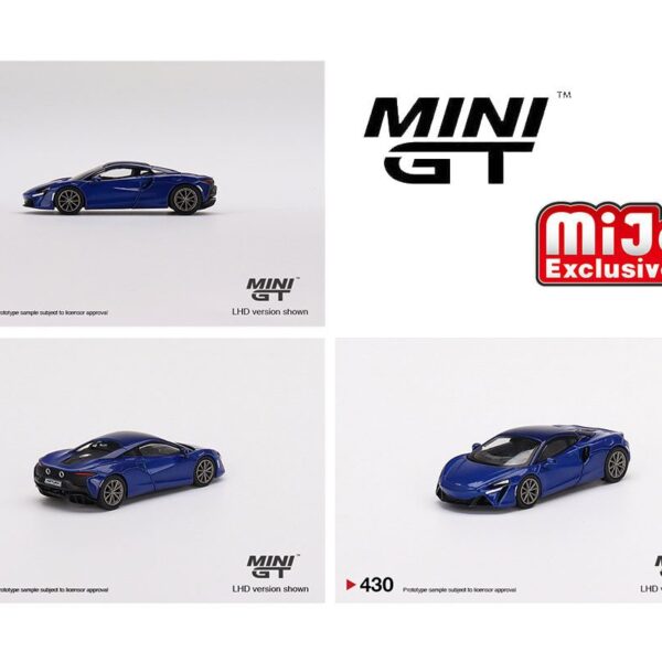 Mini GT 1:64 McLaren Artura Volcano Blue – Mijo Exclusives