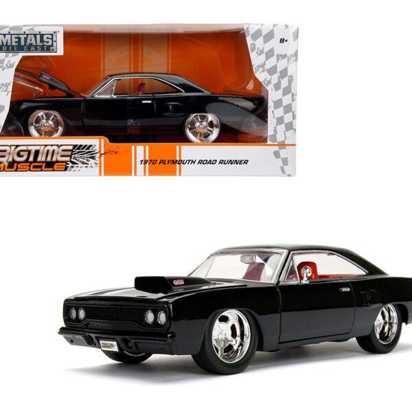Jada 1:24 1970 Plymouth Road Runner (Black) – Bigtime Muscle