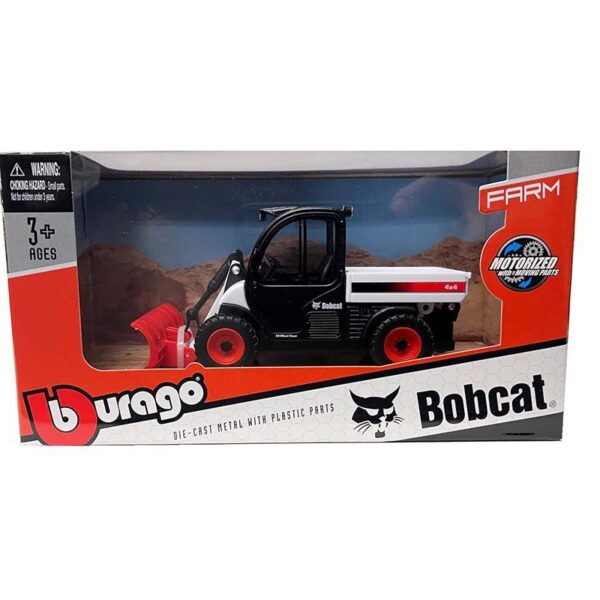 Bburago Bobcat Toolcat 5600 w/ Snow Plow – Farmland 10cm Moto