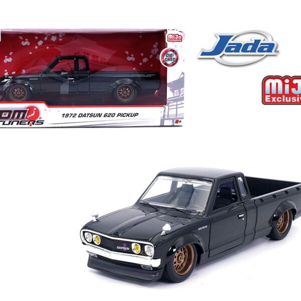 Jada 1:24 1972 Datsun 620 Pickup Black – JDM Tuners – MiJo Exclusives Limited Edition
