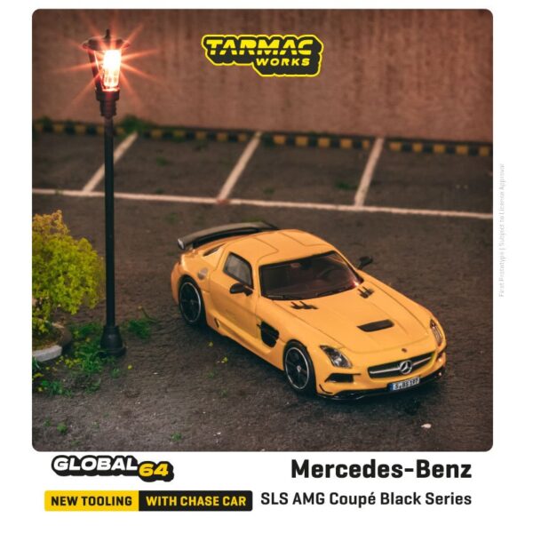 Tarmac Works 1:64 Mercedes-Benz SLS AMG CoupÃ© Black Series  Yellow – Global 64