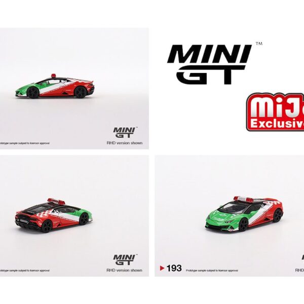 Mini GT 1:64 Lamborghini HuracÃ¡n EVO  Bologna Airport 2020 Follow-Me Car Limited Edition – Mijo Exclusive USA