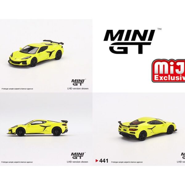 Mini GT 1:64 2023 Chevrolet Corvette Z06 Accelerate Yellow – Mijo Exclusive USA