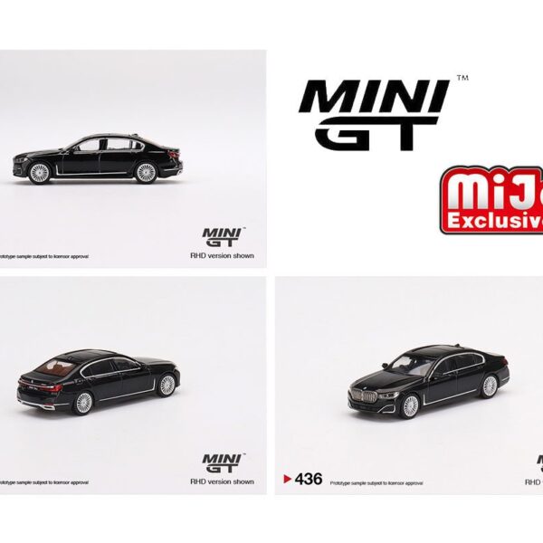 Mini GT 1:64 BMW 750Li xDrive Black Sapphire- Mijo Exclusives