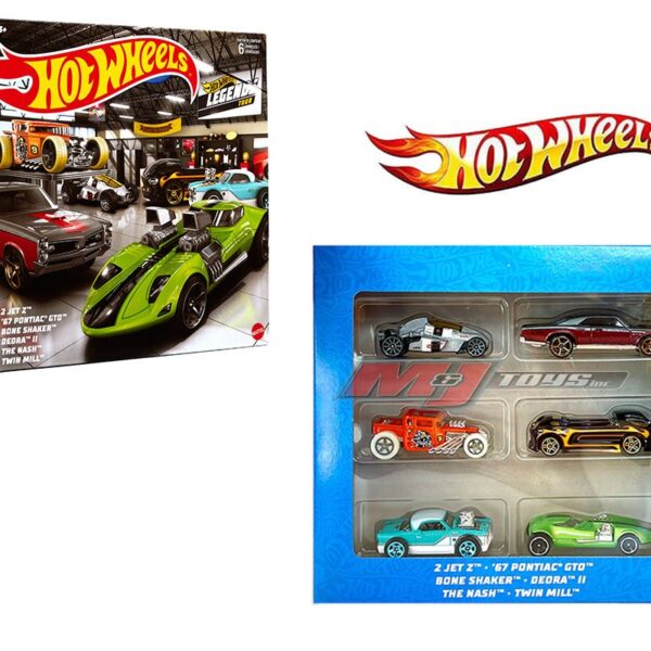 Hot Wheels 1:64 Legends Theme 2022 Multi-pack 6-Car Set
