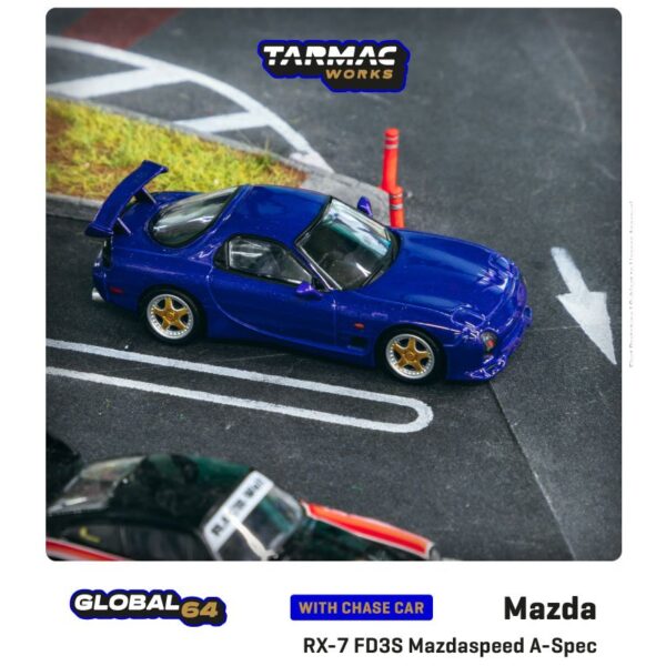 Tarmac Works 1:64 Mazda RX-7 FD3S Mazdaspeed A-Spec Innocent Blue Mica – Global64