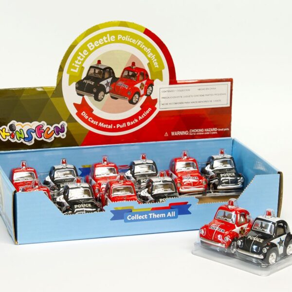 Kinsfun  2″ – 2-packs Little Beetle Police and Firefighter