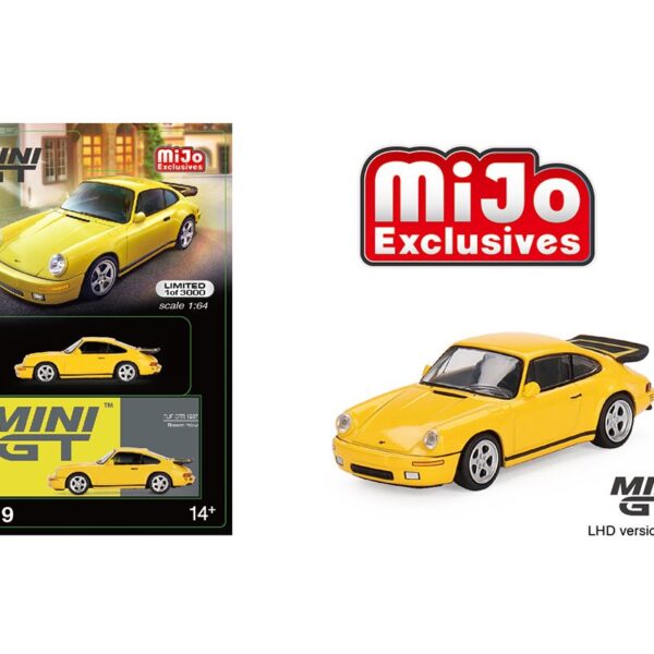 Mini GT 1:64 RUF CTR 1987 Blossom Yellow Limited Edition – Mijo Exclusives USA