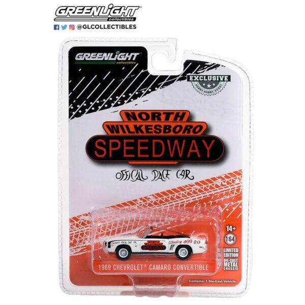 Greenlight 1:64 1969 Chevrolet Camaro Convertible North Wilkesboro Speedway Official Pace Car
