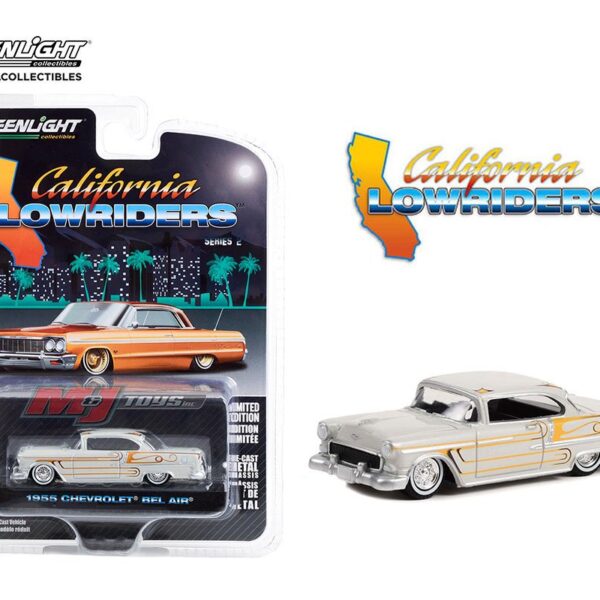 Greenlight 1:64 California Lowriders Series 2 – 1955 Chevy Bel Air Solid pack