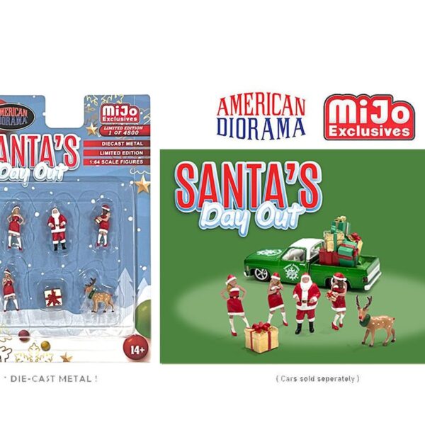 American Diorama 1:64 Figures Santa’s Day Out – MiJo Exclusives