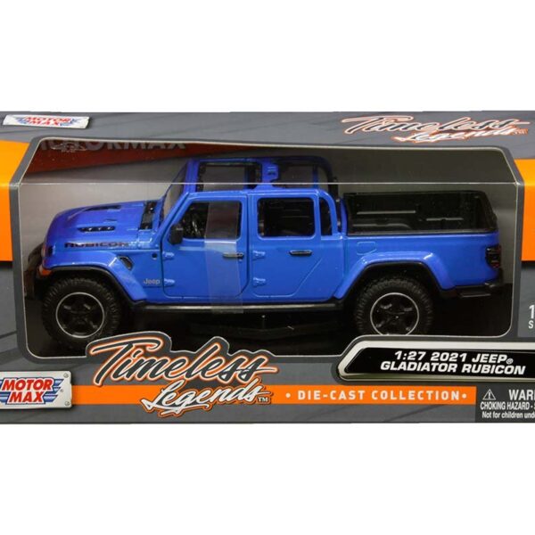 Motormax 1:27 2021 Jeep Gladiator Rubicon Open Top – Timeless Legends