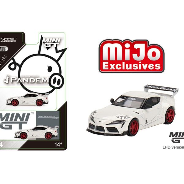 Mini GT 1:64 Mijo Exclusives Pandem Toyota GR Supra V1.0Â  Pearl White