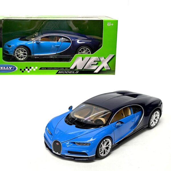 Welly 1:24 Bugatti Chiron- ( Blue Two-Tone)