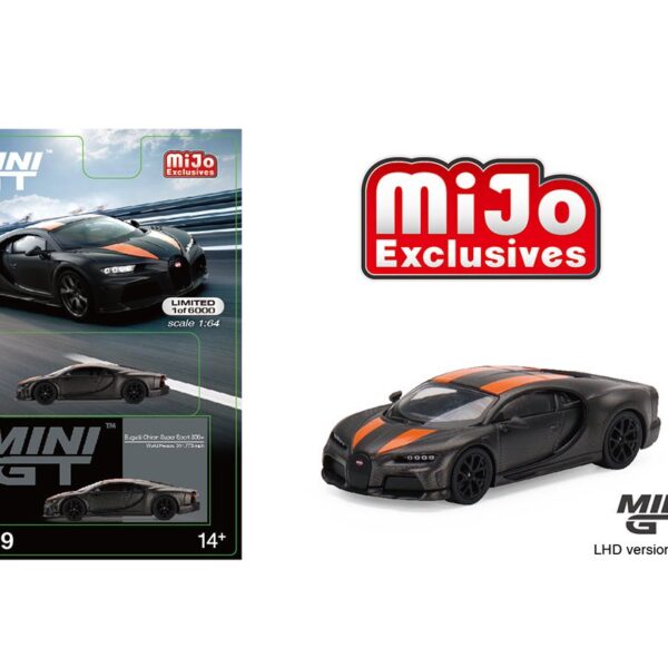 Mini GT 1:64 Bugatti Chiron Super Sport 300+World Record 304.773 mph Limited Edition – Mijo Exclusive USA