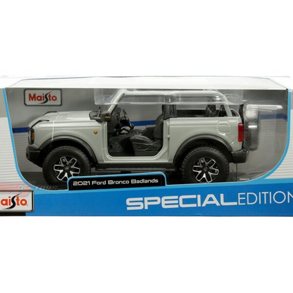 Maisto 1:18 2021 Ford Bronco Badlands (Grey) – Special Edition
