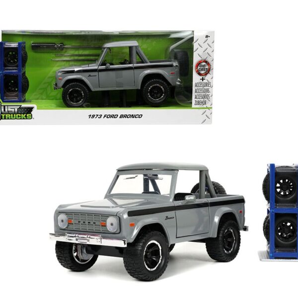 Jada 1:24 1973 Ford Bronco â€“ Just Trucks with Extra Wheels