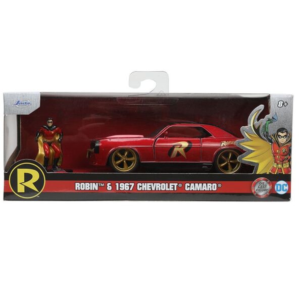 Jada 1:32 1969 Chevrolet Camaro with Robin Figure – DC Comic – Hollywood Rides