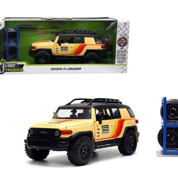 Jada 1:24 Toyota FJ Cruiser – Just Trucks with Rack and Wheels