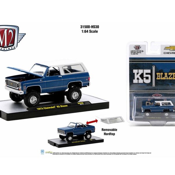 M2 Machines 1:64 1973 Chevy K5 Blazer 4×4 -Hobby Exclusive Auto-Truck