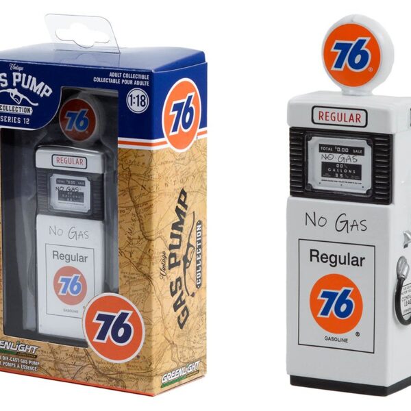 Greenlight 1:18 1951 Wayne 505 Gas Pump Union 76 Regular Gasoline ‘No Gas’ – Vintage Gas Pump Collection Series 12