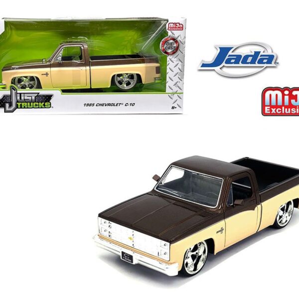 Jada 1:24 1985 Chevrolet C10 Cream 2 Tone Custom – Just Trucks – MiJo Exclusives Limited Edition
