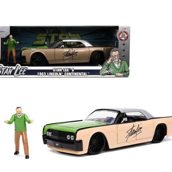 Jada 1:24 1963 Lincoln Continental and Stan Lee Figure – Hollywood Rides