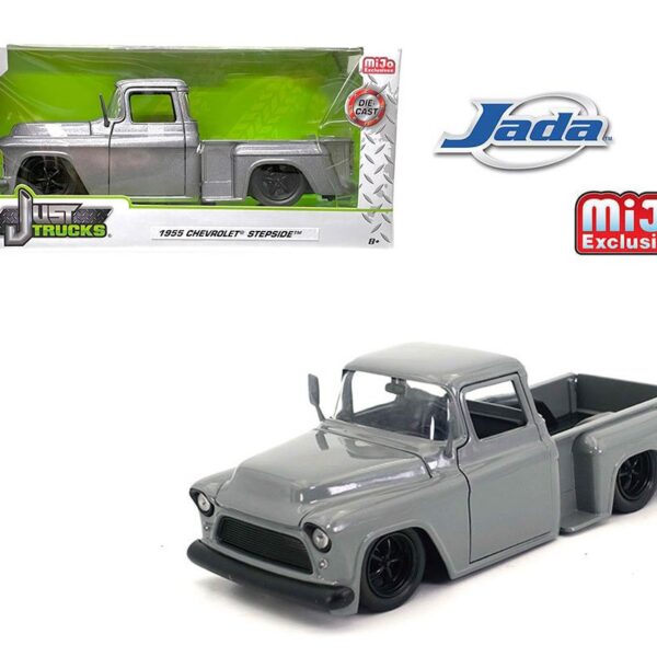 Jada 1:24 1955 Chevrolet Stepside Pickup Custom (Grey) – Just Trucks – MiJo Exclusives Limited Edition