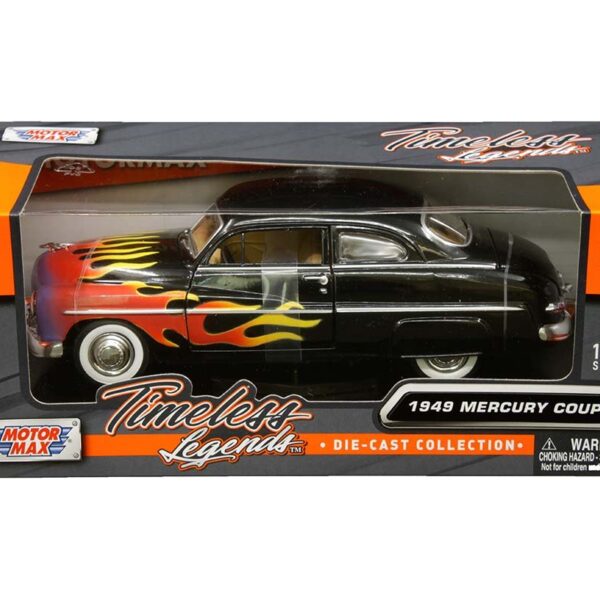 Motormax 1:24 1949 Mercury Coupe with Flames  â€“ Timeless Legends