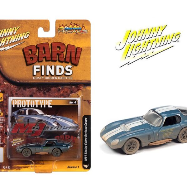 Johnny Lightning 1:64 Street Freaks 2022 Release 1A- 1965 Shelby Cobra Daytona Dusty Solid Pack