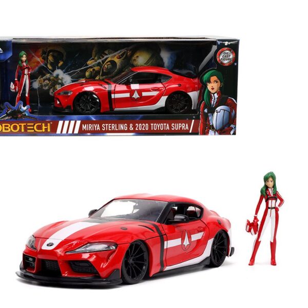 Jada 1:24 2020 Toyota Supra (Red) & Miriya Sterling Figure – Robotech – Anime Hollywood Rides