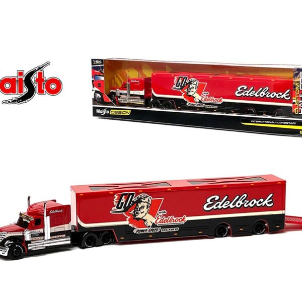 Maisto 1:64 nternational Lone Star Edelbrock -Design Custom Hauler
