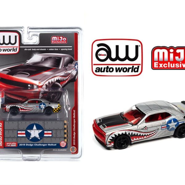 Auto World 1:64 Mijo Exclusives 2019 Dodge Challenger Hellcat Shark Teeth Custom Limited 3,600 Pieces