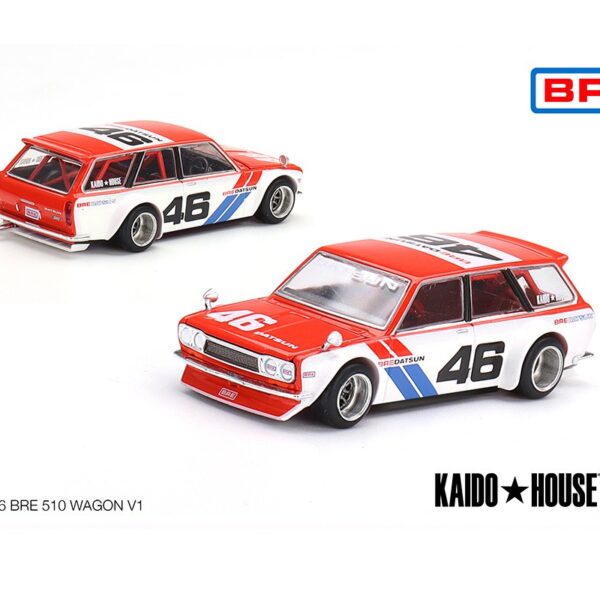 Kaido House x Mini GT 1:64 Datsun 510 Wagon BRE Version 1 (Red) Limited Edition
