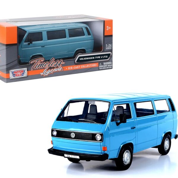 Motormax 1:24 Volkswagen Type 2 (T3) – Blue