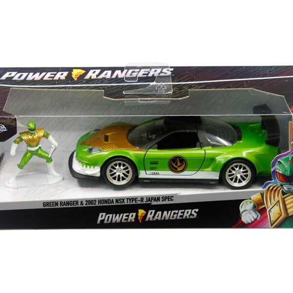Jada 1:32 Green Ranger & 2002 Honda NSX Type-R Japan Spec  – Power Rangers – Hollywood Rides